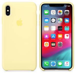 APPLE Baksidesskydd för mobiltelefon - silikon - fylligt gul - för iPhone XS Max (MUJR2ZM/A)