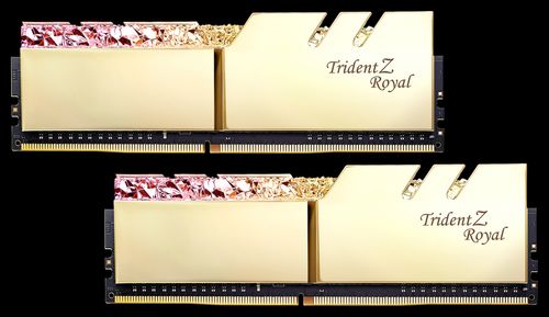 G.SKILL memory D4 4600 16GB C18 GSkill TridZ Royal K2 2x8GB;1, 45V, TridentZ Royal Gold RGB (F4-4600C18D-16GTRG)