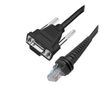 HONEYWELL Cable: RS232 (5V signals), black, Female DB9, 3m (9.5?), straight, 5V host/ external power with option for host power on pin 9