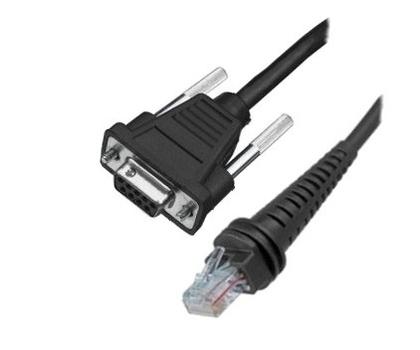 HONEYWELL Cable: RS232 (5V signals), black, Female DB9, 3m (9.5?), straight, 5V host/ external power with option for host power on pin 9 (CBL-020-300-S00)