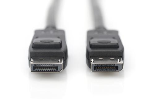 DIGITUS DisplayPort Cable DP. M/M. Black. 1.0m (AK-340106-010-S)
