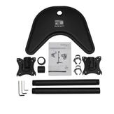 StarTech Vertical Dual Monitor Stand - Supports Monitors 13" to 27" - Adjustable - Computer Monitor Stand for Double Stacked VESA Monitors - Black (ARMBARDUOV) stativ - for 2 skjermer - svart (ARMBARDUOV)