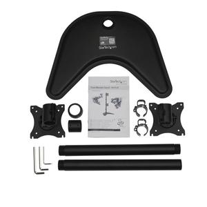 STARTECH Vertical Dual Monitor Stand - Steel - For Monitors up to 27in (ARMBARDUOV)