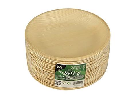 PAPSTAR Tallerken PURE palme 18, 5x2, 5cm (25) (85510)