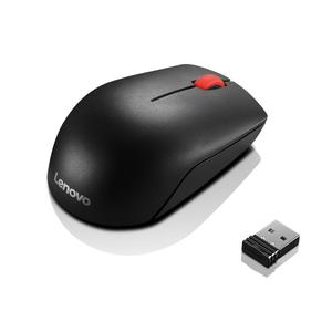 LENOVO Essential Compact - mouse - 2.4 GHz - black - Mus - 3 knapper - Sort (4Y50R20864)