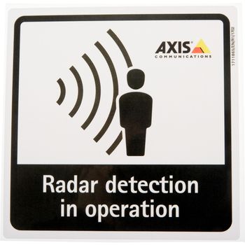 AXIS RADAR DETECTION STICKER EN 10PC ENG ACCS (01551-001)