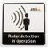 AXIS RADAR DETECTION STICKER