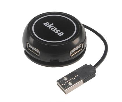 AKASA Connect4C 4-In-1 Usb 2.0 480  (AK-HB-19BK)