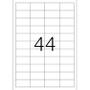 HERMA Labels 48,3x25,4 permanent white,25 sheets, 1100pcs, 5051