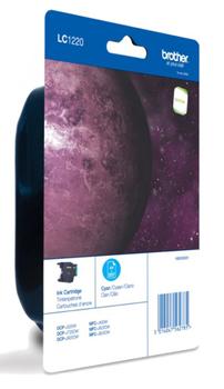 BROTHER LC1220CBP - Cyan - original - blister - ink cartridge - for Brother DCP-J525, DCP-J725, DCP-J925, MFC-J430, MFC-J625, MFC-J825, MyMio MFC-J825 (LC-1220CBP)