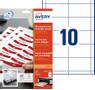 AVERY Micro Perforated Inserts for Badge Holders, 190 g, 54x9 10 Labels/sheet/20 sheets/pack