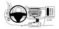 BRODIT Bilbrakett VW/ Skoda/ Seat Angled mount - qty 1