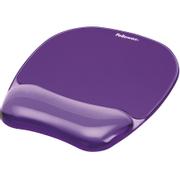 FELLOWES Crystal Gel Mouse Gel Wrist Support purple