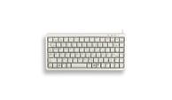 Cherry Compact-Keyboard G84-4100 - Tastatur - PS/2, USB - Nordiske - lysegrå (G84-4100LCMPN-0)