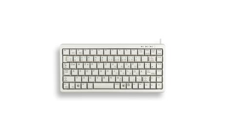 Cherry Compact-Keyboard G84-4100 - Tastatur - PS/2, USB - Nordiske - lysegrå (G84-4100LCMPN-0)