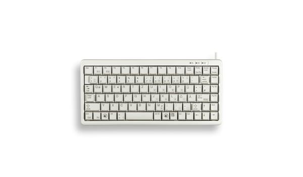 Cherry Compact-Keyboard G84-4100 - Tastatur - PS/2, USB - Nordiske - lysegrå (G84-4100LCMPN-0)