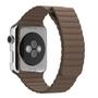 APPLE Watch 42 mm Lederarmband mit Schlaufe large hellbraun