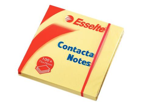 ESSELTE Contacta nts 75x75 YEL (83003*12)