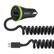 BELKIN Car Charger 3_4A with USB port _ integrated coiled micro USB Cable/ Black