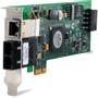 Allied Telesis ALLIED 100Mbps Fast Ethernet PCI-Express Fiber Adapter Card SC connector with 10/100/1000T POE includes both standard+low profile