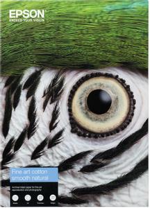 EPSON Fine Art - Bomuld - glat mat - 490 my - naturfarvet - A2 (420 x 594 mm) - 300 g/m² - 25 ark kludepapir (C13S450269)