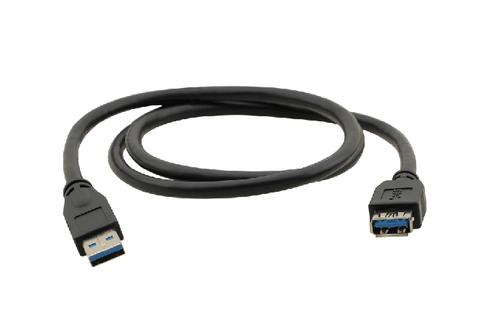 KRAMER C-USB3/ AAE-3 | Male/ Female | USB-A - USB-A | 3.0 | 0.9m | Blue (96-02310003)