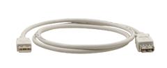 KRAMER C-USB/AAE-1 | Male - Female | Extension Cable | USB-A - USB-A | 2.0 | 0.3m | Grey