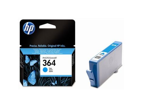 HP 364 Cyan Standard Capacity Ink Cartridge 3ml - CB318E (CB318EE)