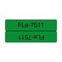 BROTHER Tape BROTHER FLE-7511 21x45mm sort/ grønn (FLE7511)