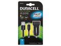 DURACELL Car Charger + Micro USB Cable 12V 2.4A Black IN