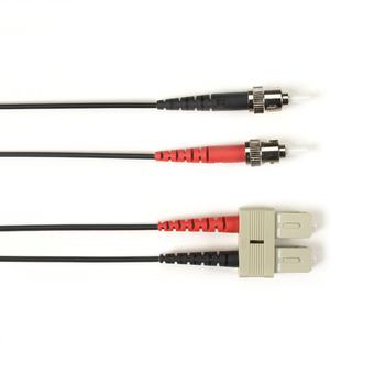 BLACK BOX FO Patch Cable Color Multi-m OM4 - Black ST-SC 2m Factory Sealed (FOLZHM4-002M-STSC-BK)