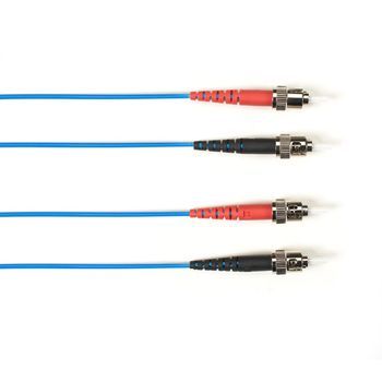 BLACK BOX FO Patch Cable Color Multi-m OM2 - Blue ST-ST 15m Factory Sealed (FOLZH50-015M-STST-BL)