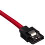 CORSAIR Premium Sleeved SATA Data Cable Set with Straight Connectors_ Red_ 60cm (CC-8900254)