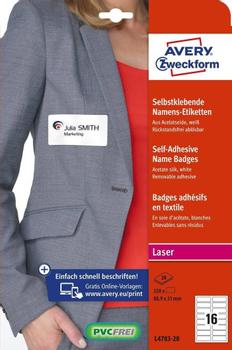 AVERY Etikett AVERY Namn 88, 9x31mm,  320/FP (L4783-20)