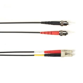BLACK BOX FO Patch Cable Color Multi-m OM4 - Black ST-LC 2m Factory Sealed (FOLZHM4-002M-STLC-BK)