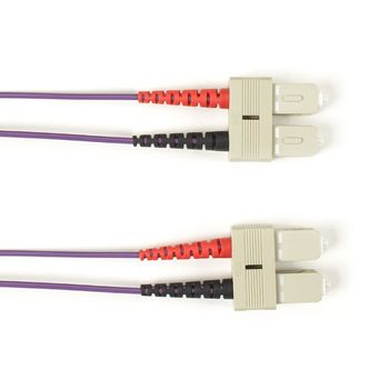 BLACK BOX FO Patch Cable Color Multi-m OM1 - Violet SC-SC 5m Factory Sealed (FOLZH62-005M-SCSC-VT)
