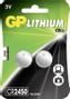 GP Lithium Cell Battery CR2450, 3V, 2-pack