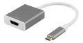 DELTACO USBC to HDMI 4K 60Hz space grey