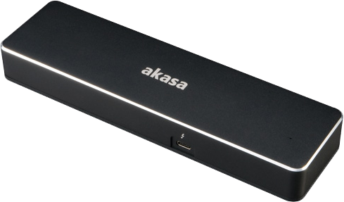 AKASA Affinity TB3, Dual 4K Thunderbolt™ 3 dock with PD 87W, black (A-NDK02-12BKEU)
