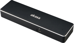 AKASA Affinity TB3, Dual 4K Thunderbolt™ 3 dock with PD 87W, black