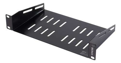 DELTACO TOTEN, 10" fixed shelf, 1U, 136mm deep, black (10-33hyl)