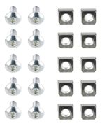 DELTACO TOTEN, M6 screw set insex (washers + screws + nuts) 10-pack