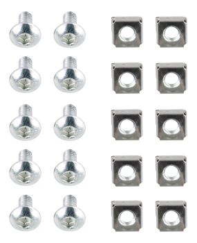 DELTACO TOTEN, M6 screw set insex (washers + screws + nuts) 10-pack (19-m612)
