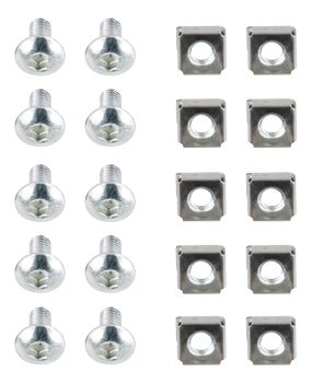 DELTACO TOTEN, M6 screw set insex (washers + screws + nuts) 10-pack (19-m612 $DEL)