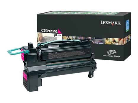 LEXMARK Origineel Tonercartridge C792X1MG Magenta (C792X1MG)