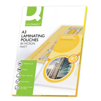 QConnect Laminering A3 80mic Mat (KF18063*100)