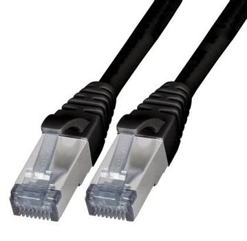 EFB ELEKTRONIK RJ45 Patchkabel S/FTP, Cat.6A, TPE, 15m. schwarz (K5538SW.15)