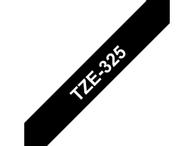 Brother 9MM White On Black Tape (TZE325)
