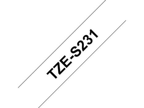 BROTHER TZS231 special tape 12mm 8m (TZES231)