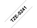 BROTHER TZES241 special tape 18mm 8m black white extra-strong adhesive for lettering instrument